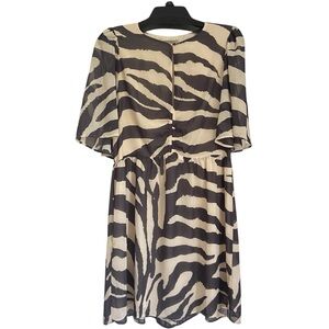Stylish Zebra Print Dress Women’s H&M Large